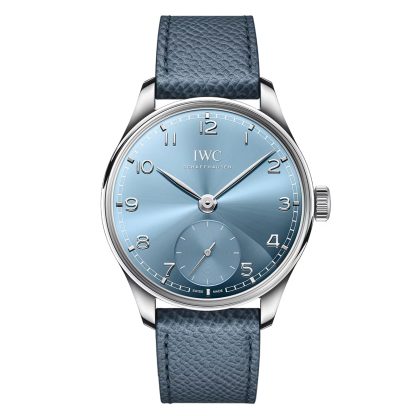 Damskie szwajcarskie repliki zegarków IWC Portugieser Automatic 40 Blue Horizon Calfskin IW358402