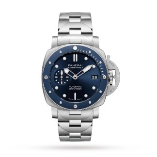 Damskie szwajcarskie repliki zegarków Panerai Submersible Blu Notte 42mm Zegarek męski Stal szlachetna PAM02068