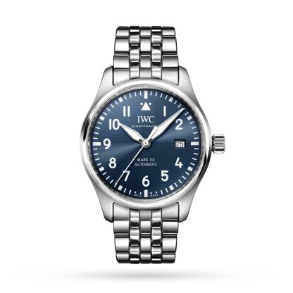 Męskie szwajcarskie repliki zegarków IWC Pilots Watch Automatic Mark XX 40 mm stal nierdzewna IW328204