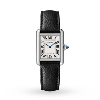 Najlepsze repliki zegarków UK Cartier Tank Must Small Model Mechanizm kwarcowy Stal Skóra cielęca WSTA0042