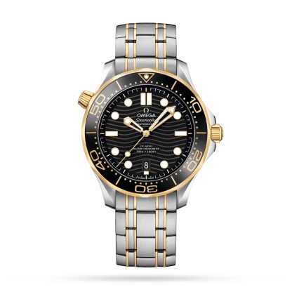 Najlepsze repliki zegarków UK Omega Seamaster Pro-Diver 300 Zegarek męski pozłacany żółtym złotem O21020422001002