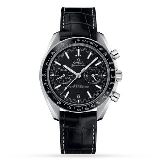 Najlepsze repliki zegarków UK Omega Speedmaster Racing Co-Axial Master Chronometer Chronograph 44.25mm Skóra cielęca O32933445101001