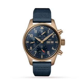 Najlepsze repliki zegarków UK Zegarek męski IWC Pilots Chronograph 41 mm Canvas IW388109