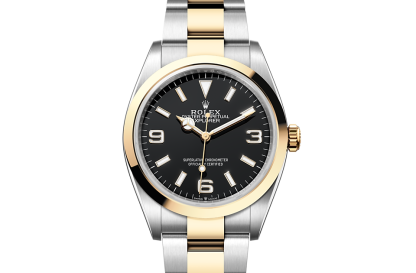 Najlepsze repliki zegarków w Wielkiej Brytanii Rolex Explorer 36 Stal ostrygowa i żółte złoto M124273-0001