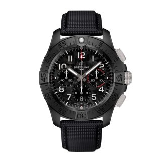 Najlepsze szwajcarskie repliki Breitling Avenger B01 Chronograph 44mm Night Mission Zegarek męski Czarna skóra cielęca SB0147101B1X1