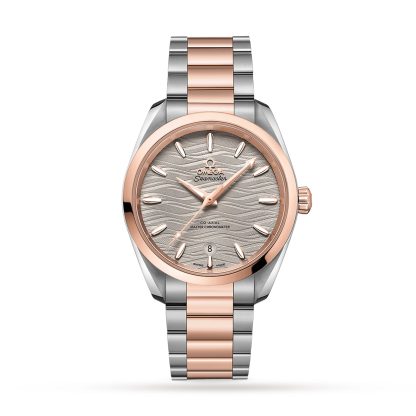 Najlepsze szwajcarskie repliki Omega Aqua Terra 150M Co-Axial Master Chronometer Ladies 38mm 18ct Rose Gold O22020382006001