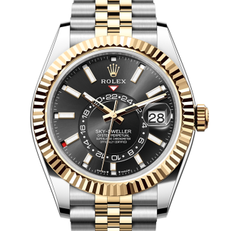 Najlepsze szwajcarskie repliki Rolex Sky-Dweller Stal ostrygowa i żółte złoto M336933-0004