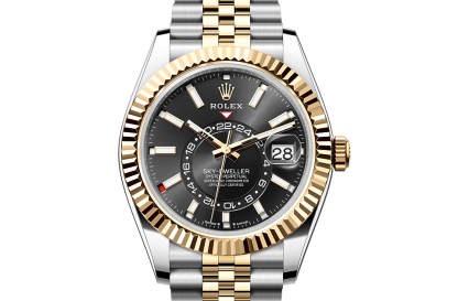 Najlepsze szwajcarskie repliki Rolex Sky-Dweller Stal ostrygowa i żółte złoto M336933-0004