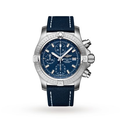 Replika nadgarstka Breitling Avenger Chronograph 43 Zegarek ze stali nierdzewnej Skóra A13385101C1X2