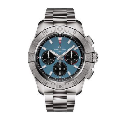 Replika nadgarstka Breitling Avenger Chronograph B01 44mm Zegarek męski Niebieski Stal szlachetna Stal szlachetna AB0147101C1A1