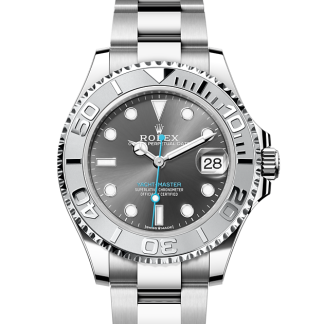 Replika nadgarstka Rolex Yacht-Master 37 Stal ostrygowa i platyna M268622-0002