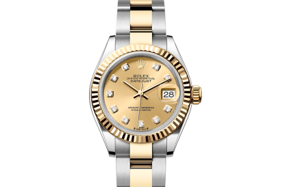 Repliki zegarków a prawdziwe zegarki Rolex Lady-Datejust Stal ostrygowa i żółte złoto M279173-0012