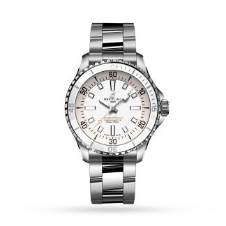 Repliki zegarków vs prawdziwe Breitling Superocean Automatic 36 Zegarek ze stali nierdzewnej Stal nierdzewna A17377211A1A1