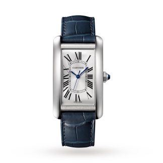 Super klon zegarków 1:1 Cartier Tank Américaine Zegarek Duży Model Automatyczny Mechanizm Stal Skóra Aligator WSTA0045