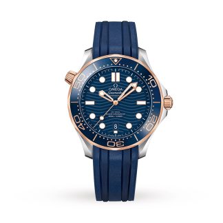 Super klon zegarków 1:35 Zegarek męski Omega Seamaster Diver 300 Co-Axial Rubber O21022422003002