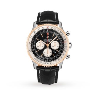 Super klon zegarków 1:50 Breitling Navitimer Automatic B01 Chronograph 46 Zegarek skórzany UB0127211B1P2