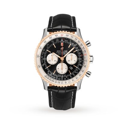 Super klon zegarków 1:50 Breitling Navitimer Automatic B01 Chronograph 46 Zegarek skórzany UB0127211B1P2