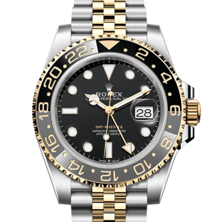 Super podróbki zegarków 1:2 Rolex GMT-Master II Stal ostrygowa i żółte złoto M126713GRNR-0001