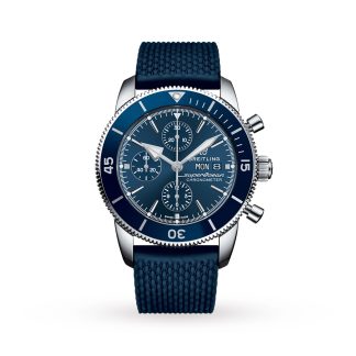 Super podróbki zegarków 1:45 Breitling Superocean Heritage Chronograph 44 Zegarek ze stali nierdzewnej Guma A13313161C1S1