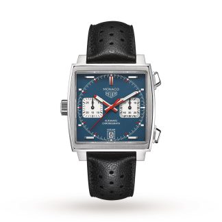 Super repliki zegarków 1:20 TAG Heuer Vintage Monaco Automatic 39mm Zegarek męski Skóra CAW211P.FC6356