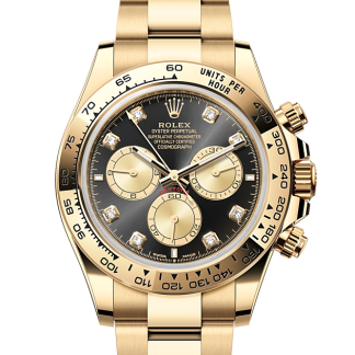 Super repliki zegarków 1:3 Rolex Cosmograph Daytona żółte złoto M126508-0003