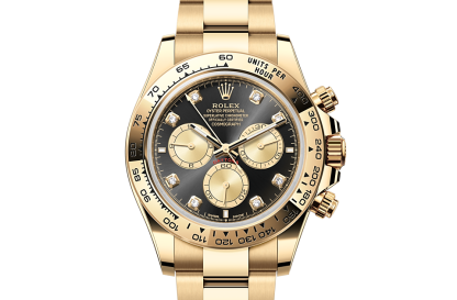 Super repliki zegarków 1:3 Rolex Cosmograph Daytona żółte złoto M126508-0003