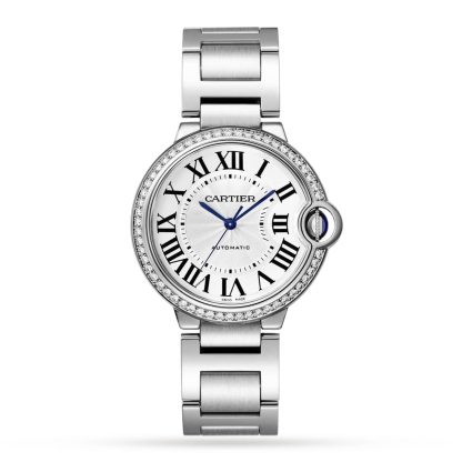 Szwajcarskie repliki zegarków cena Cartier Ballon Bleu De Cartier Zegarek 36mm Mechaniczny Mechanizm z Automatycznym Nakręcaniem Stal Stal W4BB0024