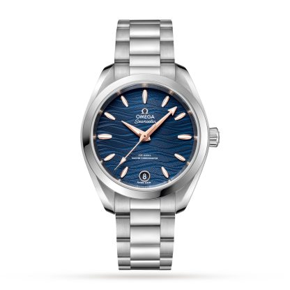 Szwajcarskie repliki zegarków cena Omega Seamaster Aqua Terra Co-Axial Master Chronometer 34mm Zegarek damski Stal szlachetna O22010342003001