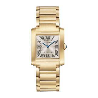 Szwajcarskie repliki zegarków cena Zegarek Cartier Tank Française Średni model Mechanizm kwarcowy Żółte złoto Żółte złoto WGTA0113