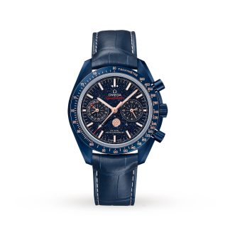 Szwajcarskie repliki zegarków tanie Omega Speedmaster 44 Ceramiczny zegarek męski Skóra O30493445203002