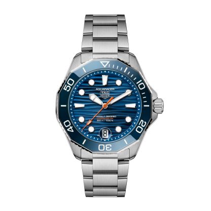 Szwajcarskie repliki zegarków tanie TAG Heuer Aquaracer Professional 300 Date 42mm Zegarek męski Niebieski Stal nierdzewna WBP5111.BA0013