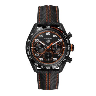 Szwajcarskie repliki zegarków tanie TAG Heuer Carrera X Porsche Orange Racing Calfskin CBN2A1M.FC6526