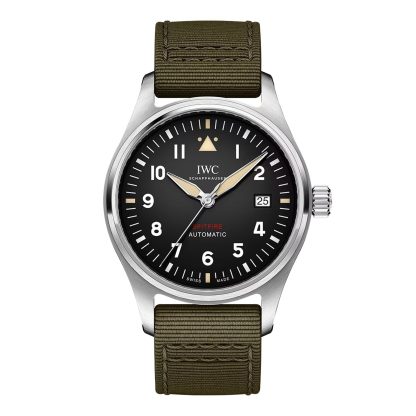 Szwajcarskie repliki zegarków tanie Zegarek męski IWC Pilot Automatic Spitfire 39 mm Czarny materiał IW326805