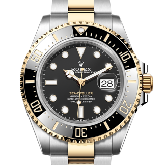 Zegarki-klony 1:2 Rolex Sea-Dweller Stal ostrygowa i żółte złoto M126603-0001