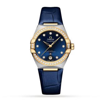 gorąca sprzedaż luksusu Omega Constellation 36mm Zegarek damski Aligator O13128362053001