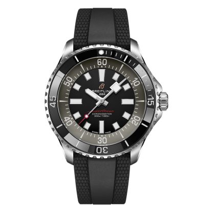 hurtowy luksus Breitling Superocean Automatic 44mm UK Edition Zegarek Męski Czarna Guma Guma A173765A1B1S1