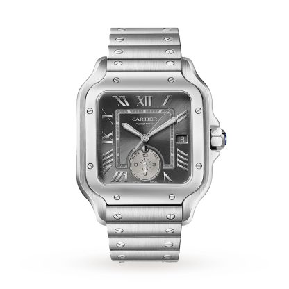 hurtowy luksus Cartier Santos De Cartier Zegarek Duży Model Mechaniczny Mechanizm Z Automatycznym Nakręcaniem Stal Stal WSSA0076