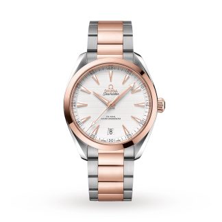 hurtowy luksus Omega Aqua Terra 150M Co-Axial Master Chronometer 41mm Zegarek męski Stal nierdzewna i 18-karatowe różowe złoto O22020412102001