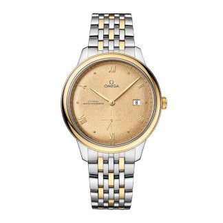 hurtowy luksus Zegarek męski Omega De Ville Prestige 41 mm z żółtego złota