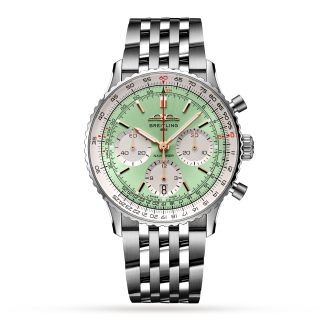 hurtowy projektant Breitling Navitimer B01 Chronograph 41 Zegarek ze stali nierdzewnej Stal nierdzewna AB0139211L1A1