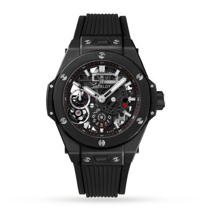 hurtowy projektant Hublot Big Bang Meca-10 Black Magic Chronograph 45mm Guma 414.CI.1123.RX