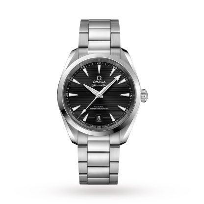 hurtowy projektant Omega Seamaster Aqua Terra 150M Zegarek męski z czarną tarczą i automatycznym mechanizmem współosiowym 38 mm