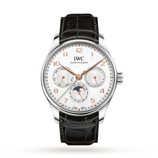 kopie tanie ebay IWC Portugieser Perpetual Calendar 42 Alligator IW344203