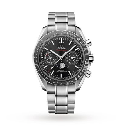 kopie tanie ebay Omega Speedmaster Mens 44.25mm Co-Axial Automatic Moonphase Watch Stainless Steel O30430445201001