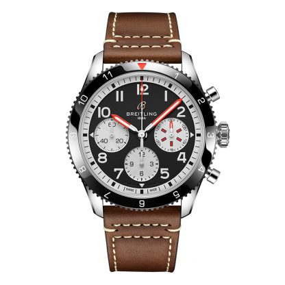 kupić luksus Breitling Classic AVI Chronograph 42 Mosquito Zegarek ze skórzanym paskiem Skóra cielęca Y233801A1B1X1