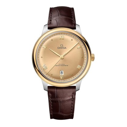 kupić projektanta Omega De Ville Prestige 40mm Zegarek Męski Żółte Złoto Skóra Cielęca O43423402008001