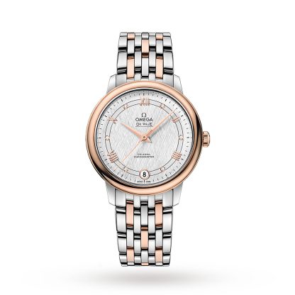 kupić projektanta Omega De Ville Prestige Ladies 32.5mm Co-Axial Automatyczny zegarek damski Stal nierdzewna i 18-karatowe różowe złoto O42420332052002