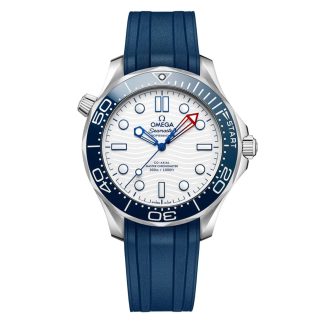 kupić projektanta Omega Seamaster Diver Americas Cup 300m 42mm Zegarek Męski Biały Gumowy Pasek Gumowy O21032422004002