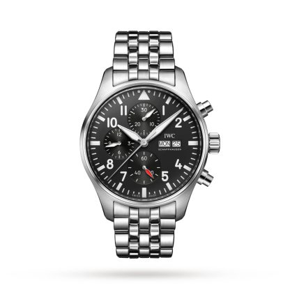 kupić projektanta Zegarek IWC Pilots Chronograph 43 mm ze stali nierdzewnej IW378002