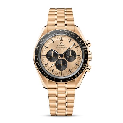 luksus wysokiej jakości Omega Speedmaster Moonwatch Professional Co-Axial Master Chronometer Chronograph 42mm Zegarek męski złoto 18ct żółte złoto O31060425099002